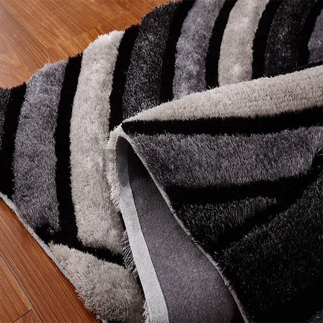 5'×8' Anti-slip Modern Living Room Area Rug 3D Shag Carpet