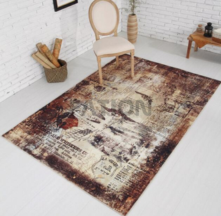 5'×8' Non-slip Print Area Rug Soft Floor Carpet