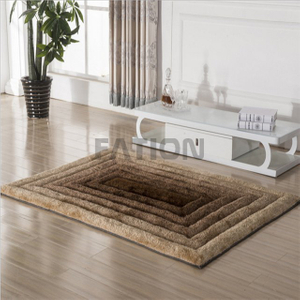 Modern Home Anti-slip Shag Rug Customize 3D Design Carpet